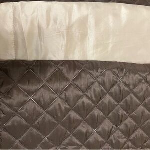 Set of Elegant Brown and Cream Quilted King Size pillow shams